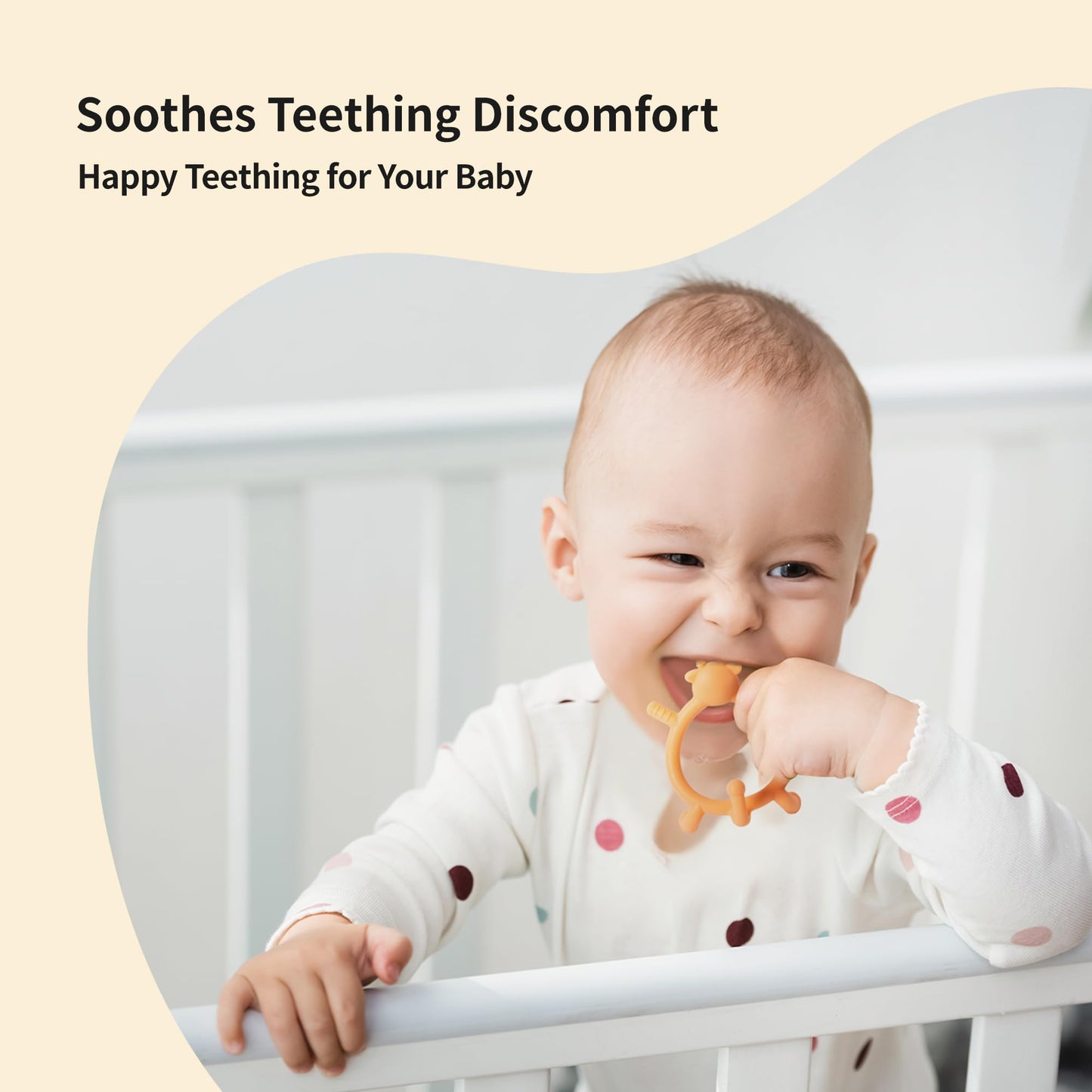 Pigeon Silicone Animal-Shaped Baby Teether, Green Bear, 3M+, 1 Count - Multi-Textured Teething Relief Toys, Lightweight & Easy to Grasp