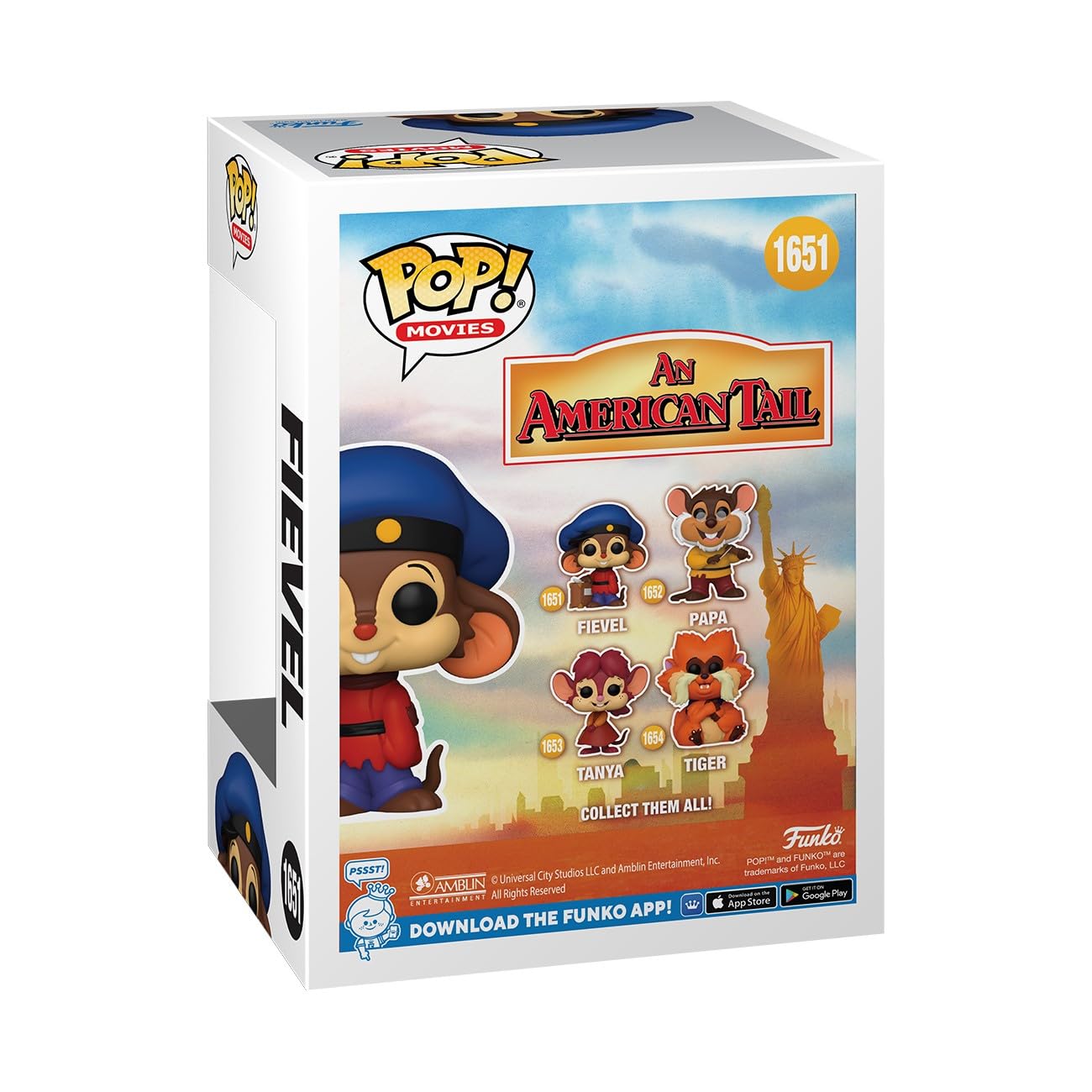 Funko POP Movies: American Tail - Fievel Mousekewitz - an American Tail - Collectable Vinyl Figure - Gift Idea - Official Merchandise - for Kids &