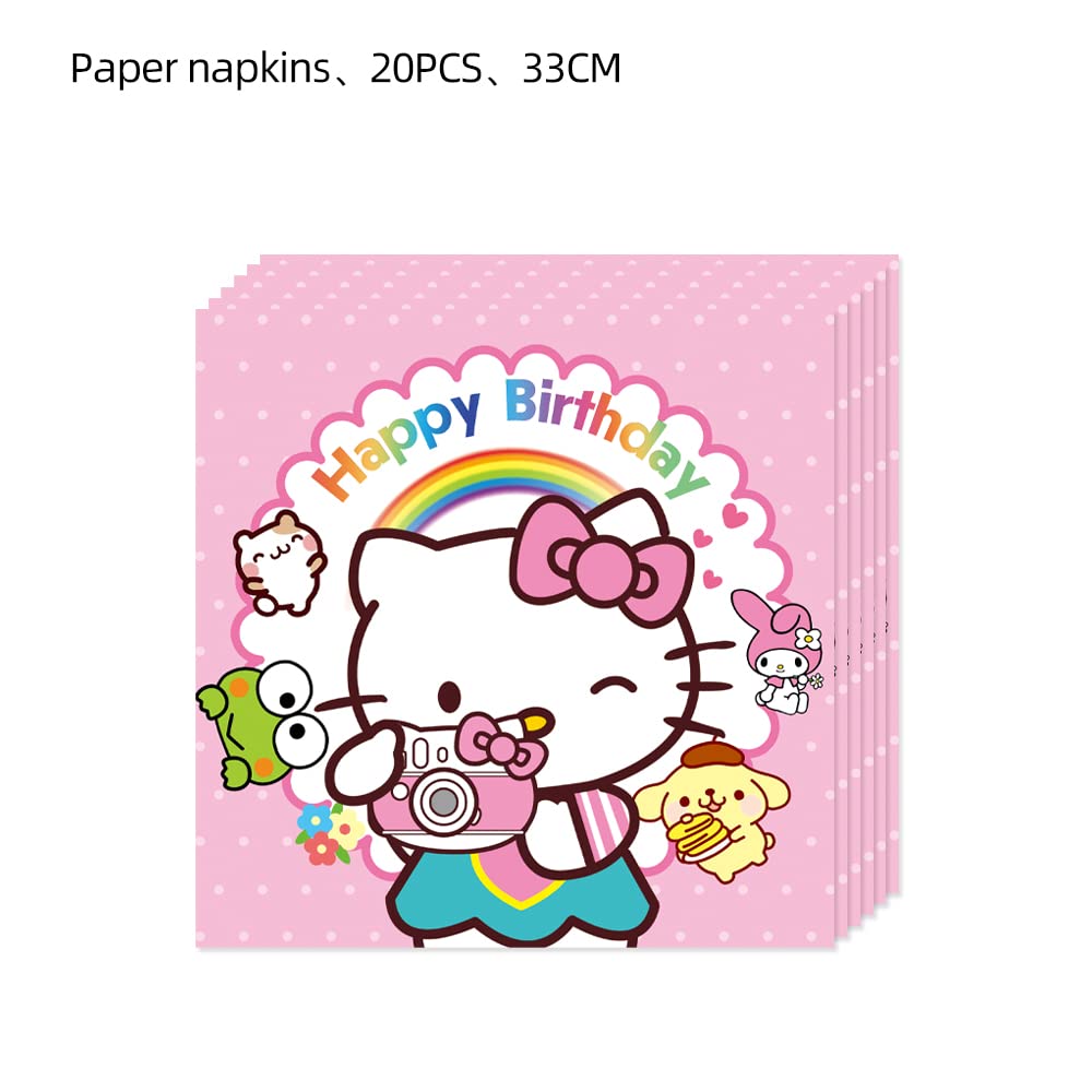 41pcs Children Party Supplies 20 Plates + 20 Napkin + 1Tablecloth Children Birthday Party Decorations, for Girl and Boy