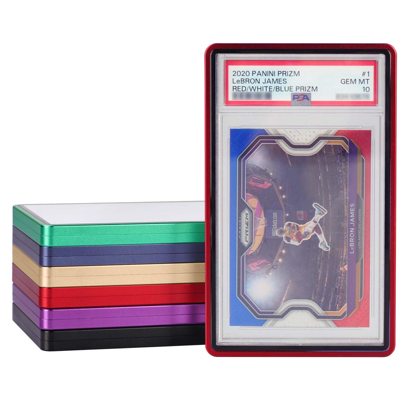 DiaoTu PSA Slab Bumper Case, Metal Graded Cards Slab Magnetic Protector for 35pt PSA/CGC/CCIC Graded Cards|Scratch Resistant | Stackable | UV