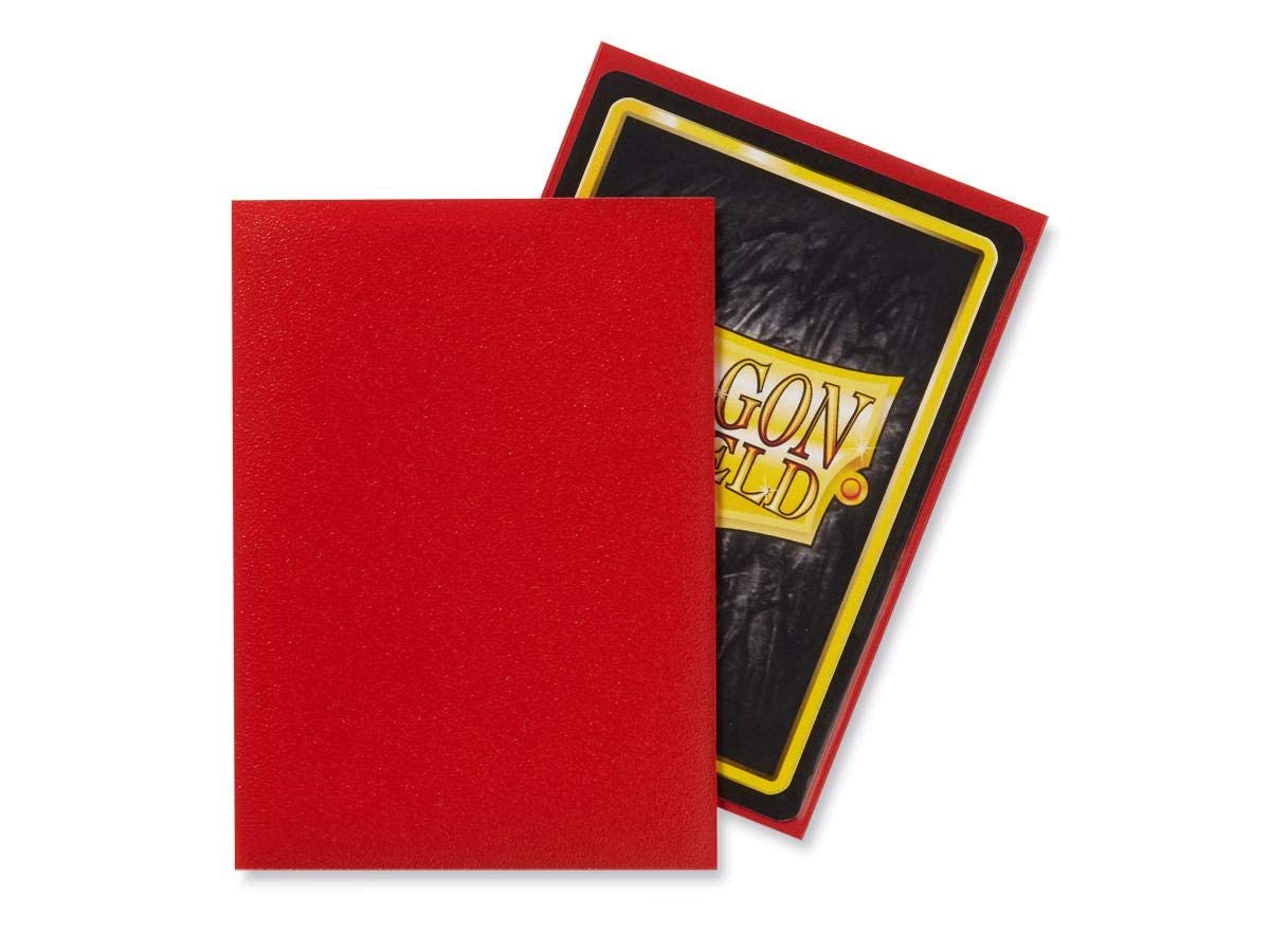 5 Packs Dragon Shield Matte Crimson Standard Size 100 ct Card Sleeves Value Bundle!