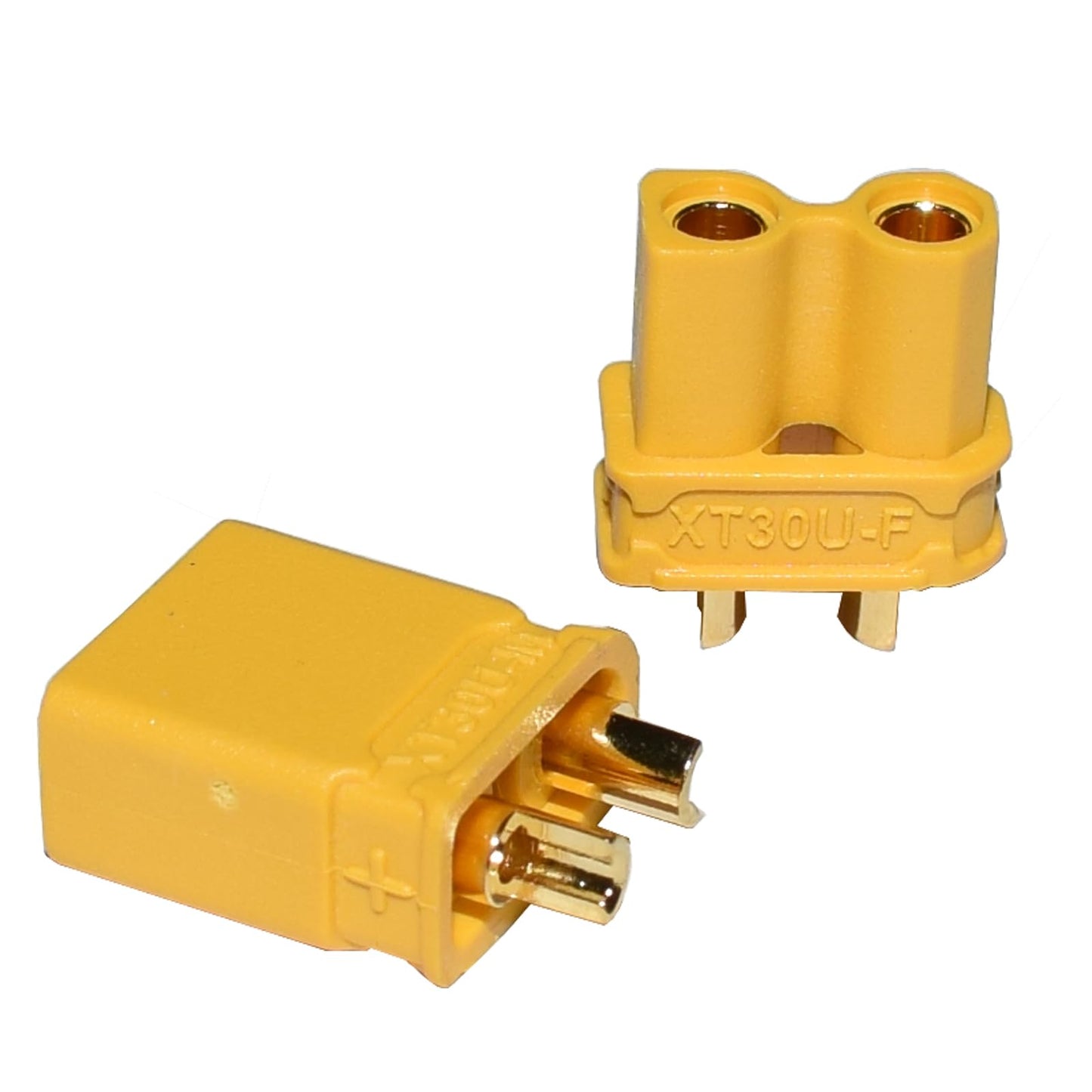XT30 Connectors XT30 Female and Male Connector Plugs with 2 Pieces Shrink Tubing for RC Car/Boat/LiPo Battery