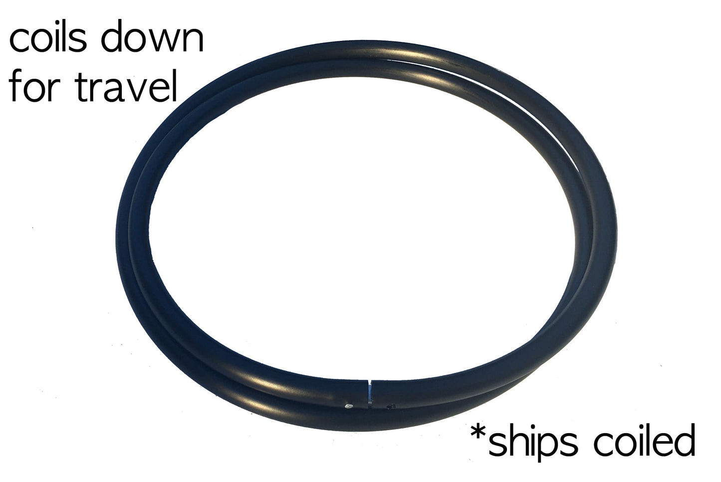 SpinMajik This Hula Hoop is Lighter Weight Yet Durable and is Built to Withstand Hard Play. (28""), Black