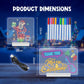 LED Drawing Board, Light-Up Acrylic Dry Erase Glow Board with Stand, 7 Markers & Cleaning Cloth, Reusable Creative Writing & Drawing Board (7.87×7.87