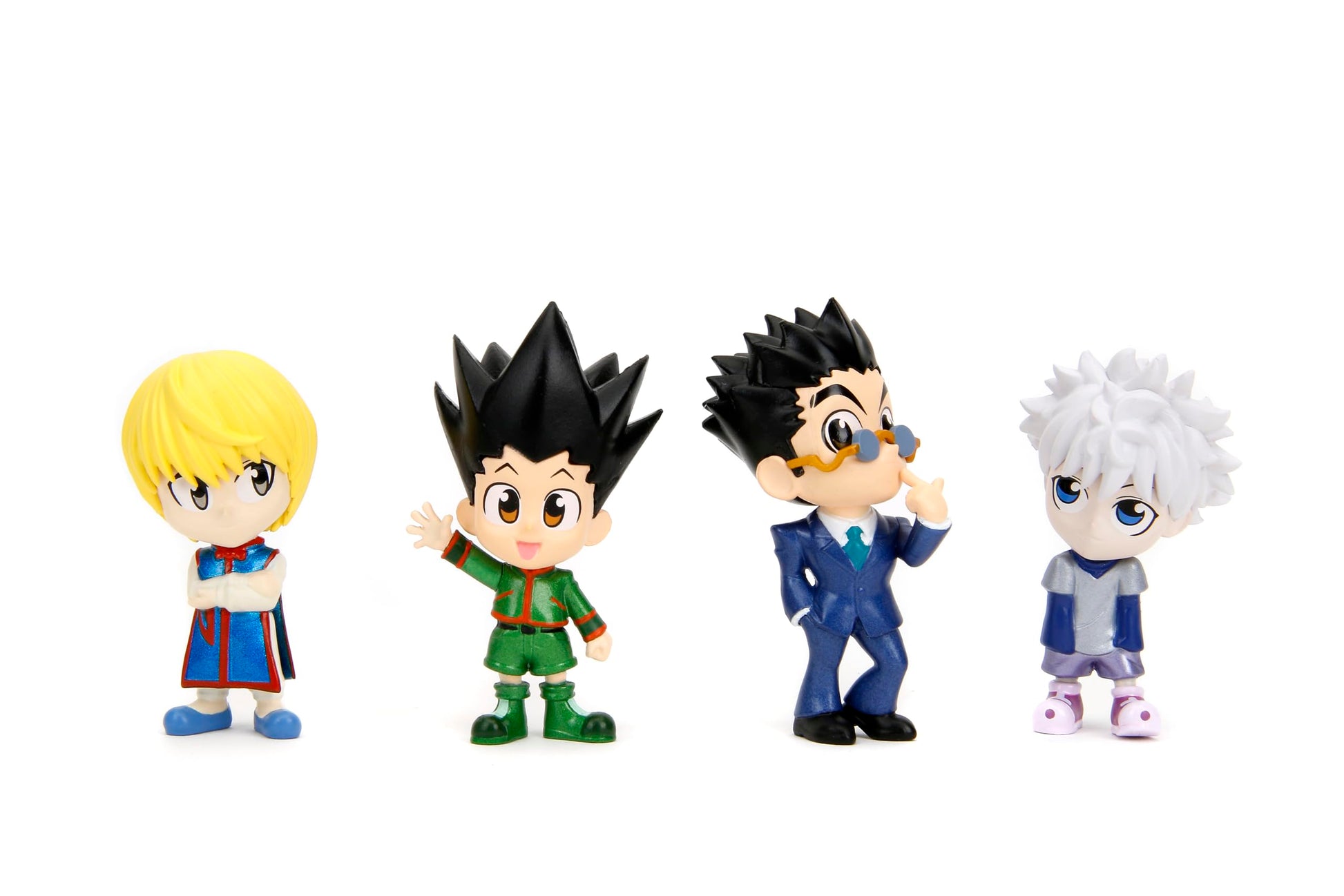 Jada Hunter x Hunter Metalfigs 2.5" 4 Pack (Gon, Killua, Kurapika, Leorio) - Collectible Die-Cast Figures - Authentic Designs, Premium Quality - Toys