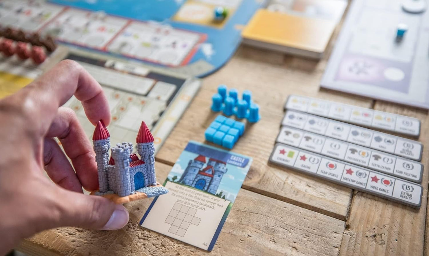 Stonemaier Games: Tapestry: Arts & Architecture Expansion by Jamey Stegmaier & Mike Young | Add to Tapestry | New Capital City Mats, Advancement