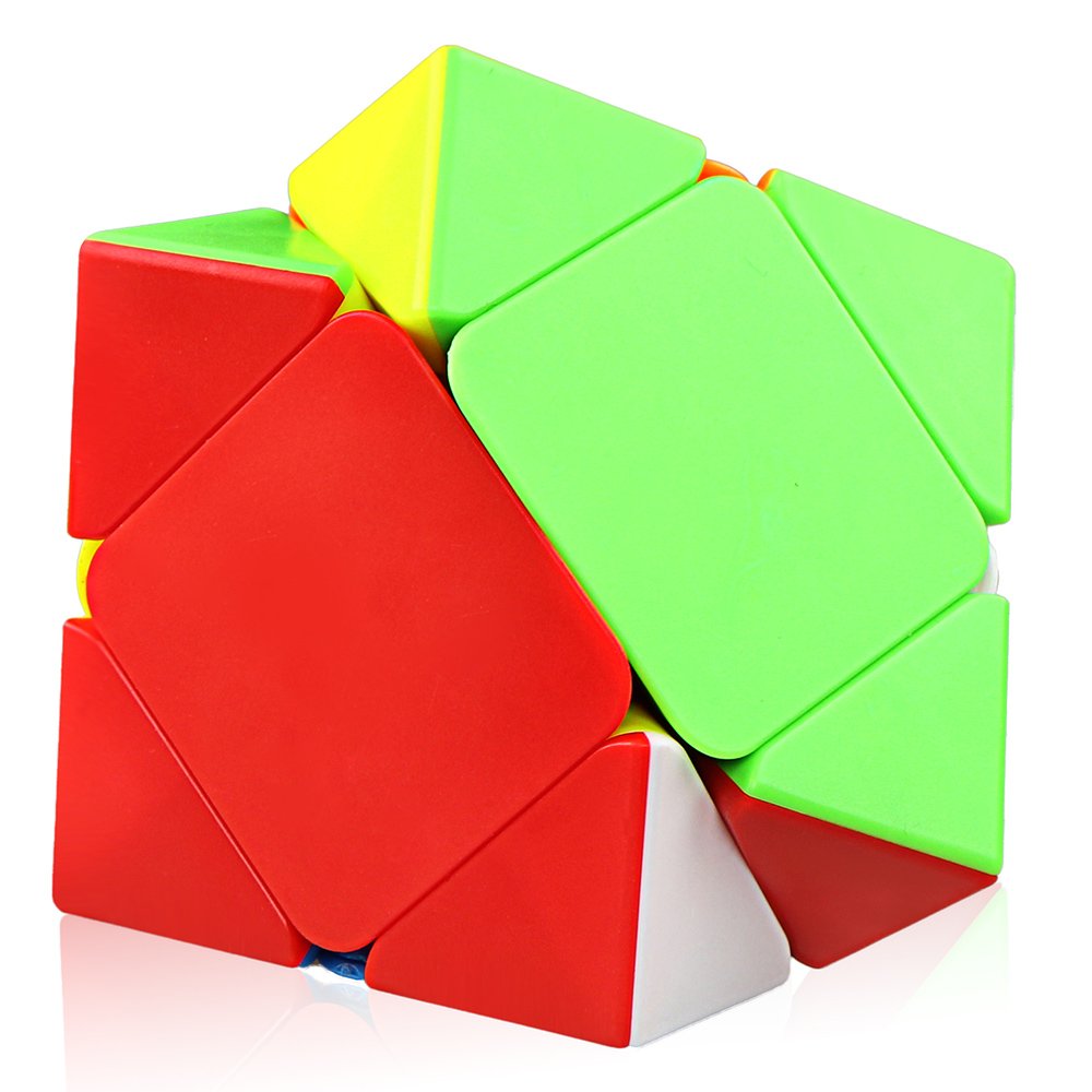 D-FantiX QYTOYS Qicheng Skewb Cube Skewb Speed Cube Stickerless Skewb Magic Cube Puzzle Toys for Kids Adult(QiCheng Version)