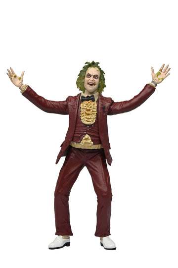 NECA - Beetlejuice (1988) - 7" Scale Action Figure - Red Tuxedo Beetlejuice in Blister Packaging
