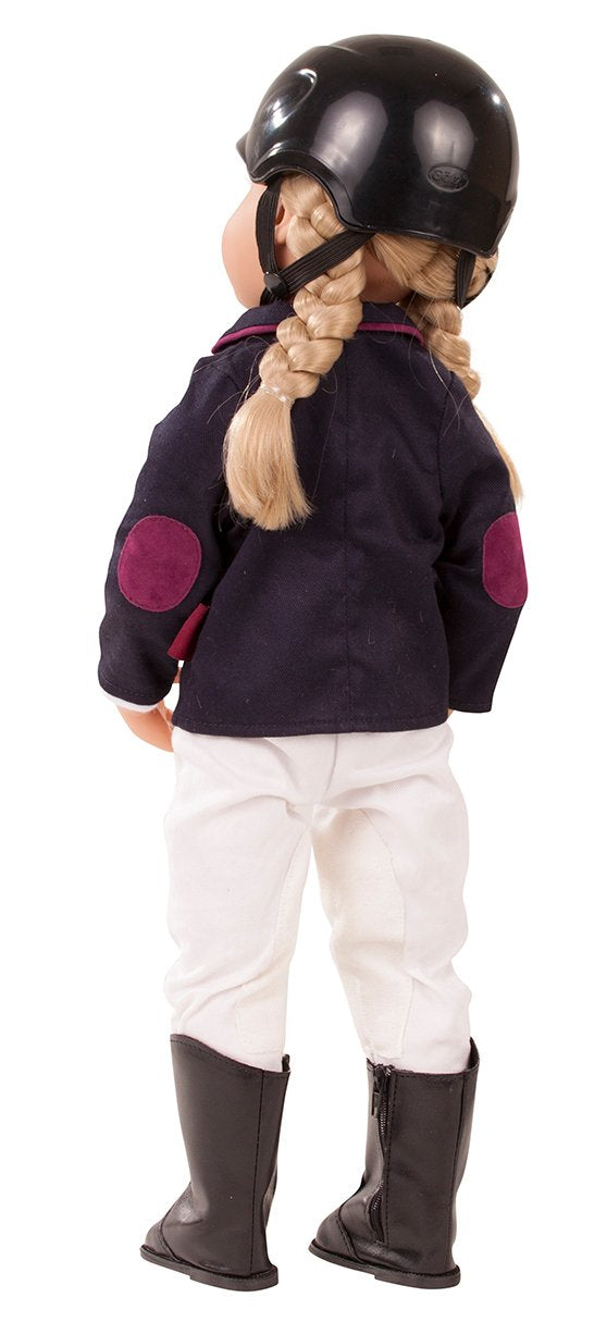Gotz 1466022 Anna Horseback Riding 19.5" Happy Kidz Poseable Vinyl Multi-Jointed Doll with Long Blonde Hair to Wash & Style