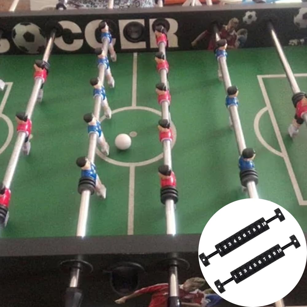 Quweiz 2 Pcs Table Football Counter, Score Goal Counter, 10 Numbers Scoring Score Counter Indicator for Air Hockey, Shuffleboard