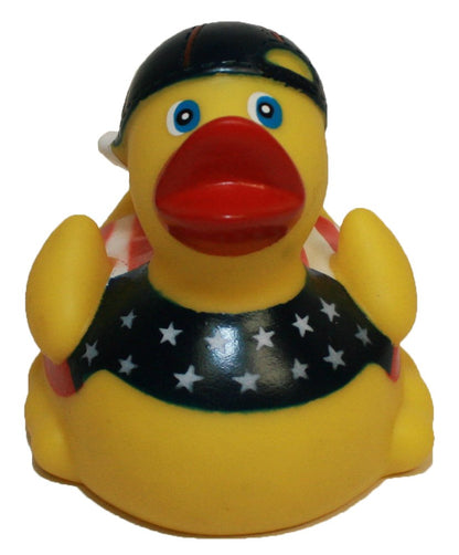 Rubber Duck Patriotic Stars & Stripes, Waddlers Brand American Patriotic Rubber Ducks That Race Upright July 4th Rubber Duck Race. Kids Bath Toy