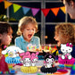 8Pcs Kawaii and Friends Honeycomb Table Centerpiece,Cats and Friends Birthday Party Supplies Table Decorations for Kids Party Decorations