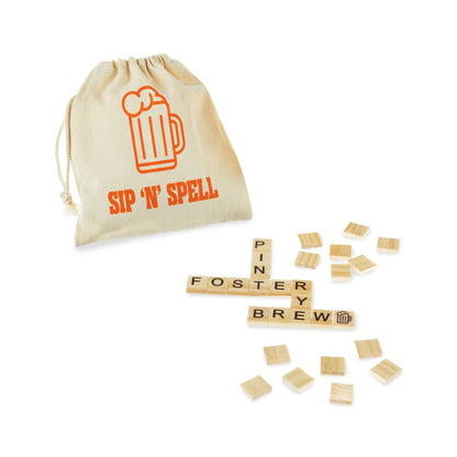 Foster & Rye Sip N Spell for Game Nights, Travel, Camping, Bachelorette Party Drinking Games, Board Games for Adults, Word Tile Spelling Game for 2-5