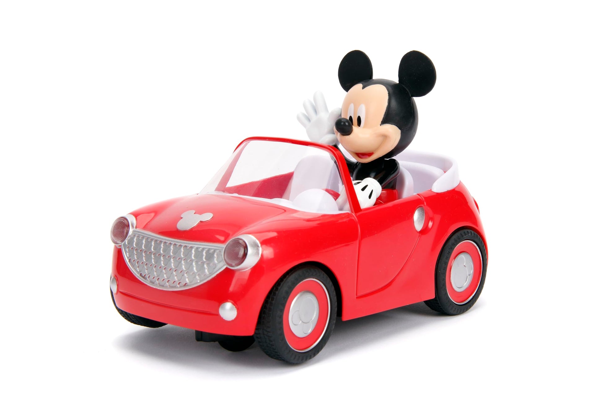 Jada Disney Junior Mickey Mouse Roadster R/C - Remote Control Car with Simple Controller, 1:24 Scale - Fun Toy for Kids Ages 4+