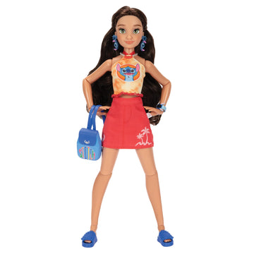 Disney ILY 4ever Fashion Dolls Inspired by Stitch 11.5" Tall with 13 Points of Articulation, Multi-Outfit Closet Set and a Glittery Mickey Ring for