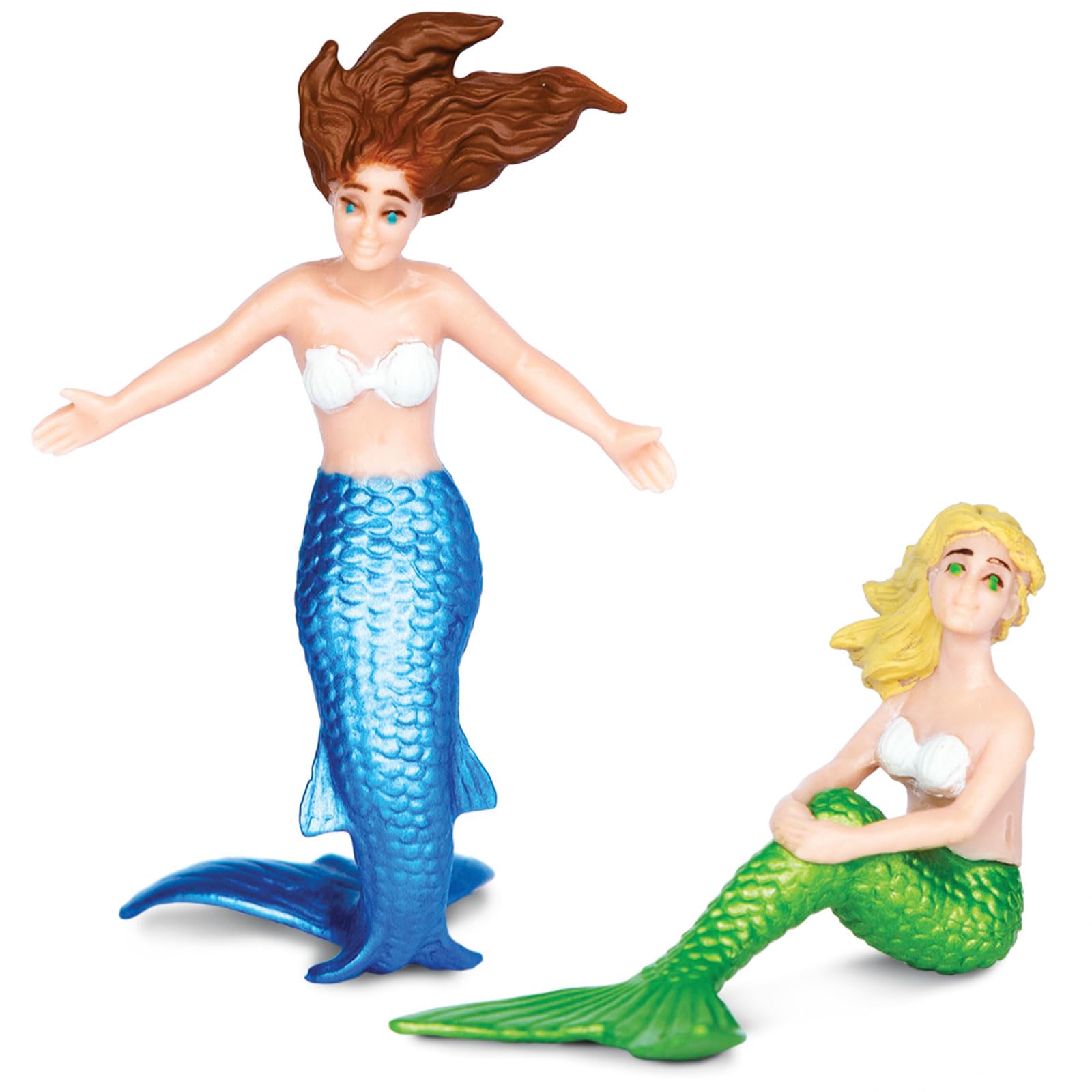 Safari Ltd. Mermaids TOOB - 6 Pieces Detailed Mini Plastic Model Figures - Fun Fantastical Play Toy for Boys, Girls & Kids Ages 3+