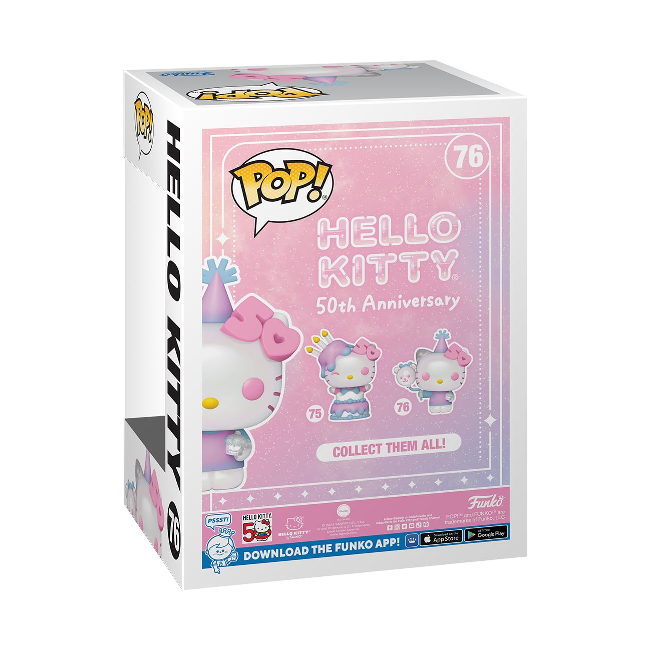 Funko POP! Sanrio: Hello Kitty 50th - Hello Kitty with Balloons - Collectable Vinyl Figure - Gift Idea - Official Merchandise - for Kids & Adults