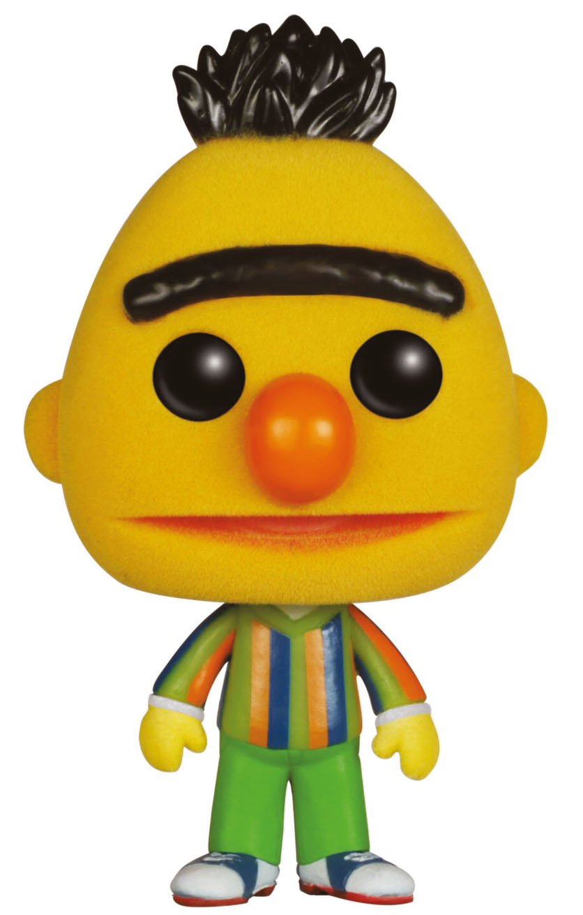 POP ASIA sesame Street Ernie & bert Funko Flocked exclusive RARE 2015