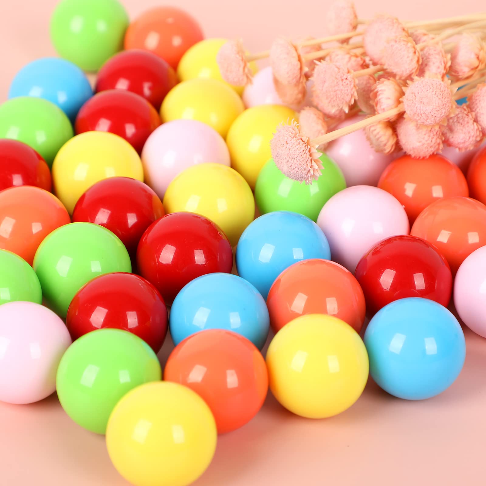 Laviesto Game Replacement Balls,0.91Inch(23mm) Acrylic Solid Color Marbles Balls for Chinese Checkers,Aggravation Game,Marble Games,Board Game DIY