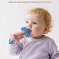 Baby Teething Toys for 3-12 Months, Food-Grade Silicone Hollow Tube Teether Stick, BPA-Free & Multi-Textured, Gum Massage, Sensory Development