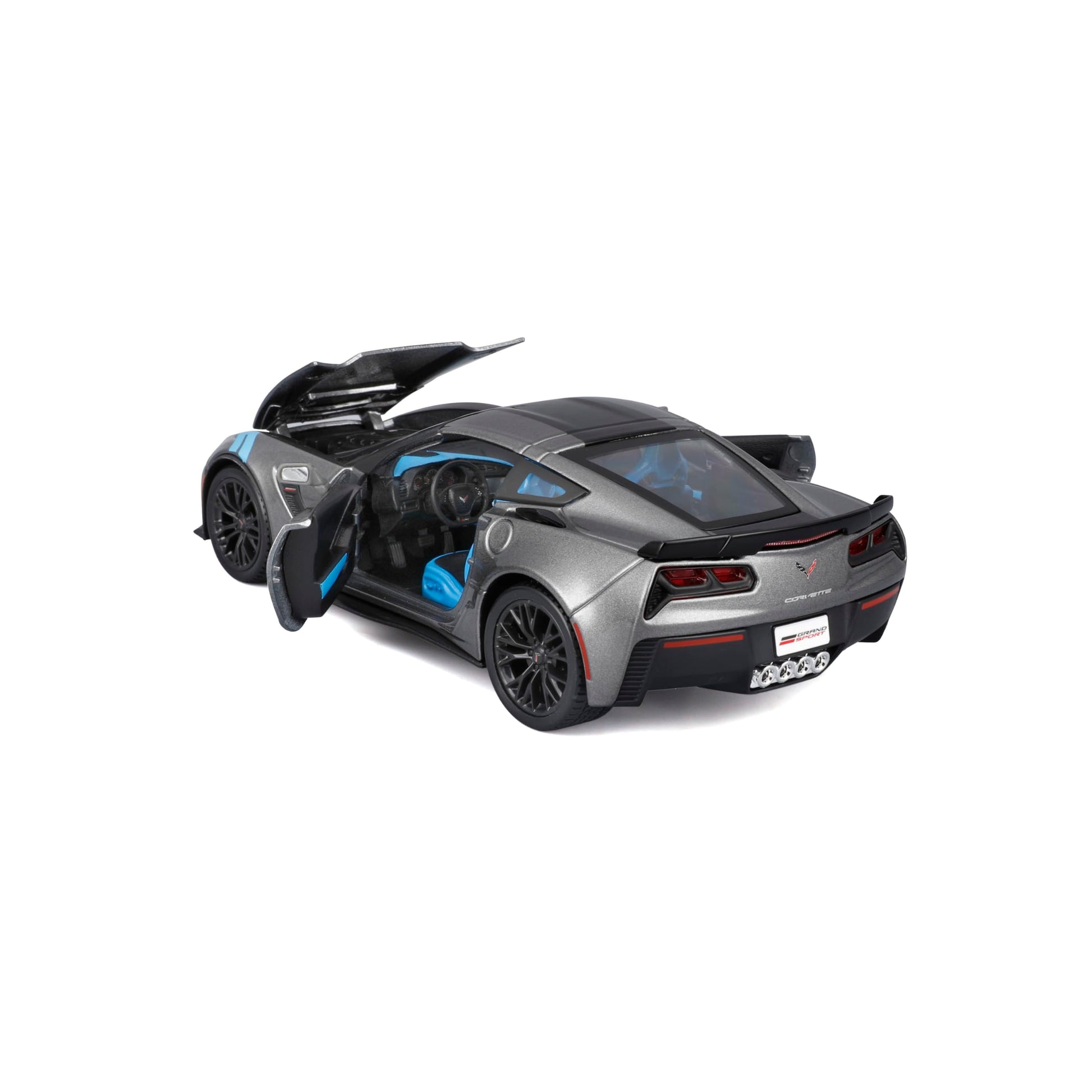 Maisto 1:24 Assembly Line 2017 Chevrolet Corvette Grand Sport - Grey