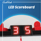 EastPoint Tabletop Air Hockey Table Pro - Black & White - LED Scoreboard for Hockey Game - Includes Pucks & Pushers for Table Games for Kids - Compact