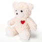 ABEARCAR Red Heart Teddy Bear Stuffed Animals,Soft Cute Teddy Bear Plushies Toy - Valentine's Day, Christmas for Kids Girlfriend
