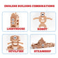 Sing2sky 31 Beech Wood Stacking Building Blocks for Kids Montessori Open-Ended Toys Wooden Shaped Stacking Puzzle, Gift Toy for Toddlers, Compatible