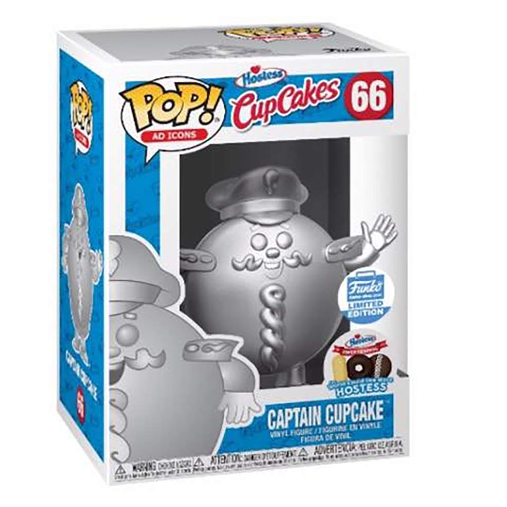 Funko Pop! Ad Icons: Hostess Cupcakes - Captain Cupcake (Platinum) [Funko LE] #66