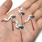 Mr_air_thai_Miniature 12pcs Miniature Bird Figurines - Handmade Tiny Animal Set for Fairy Garden, Dollhouse Accessories, Mini Clay Bird Decor for DIY