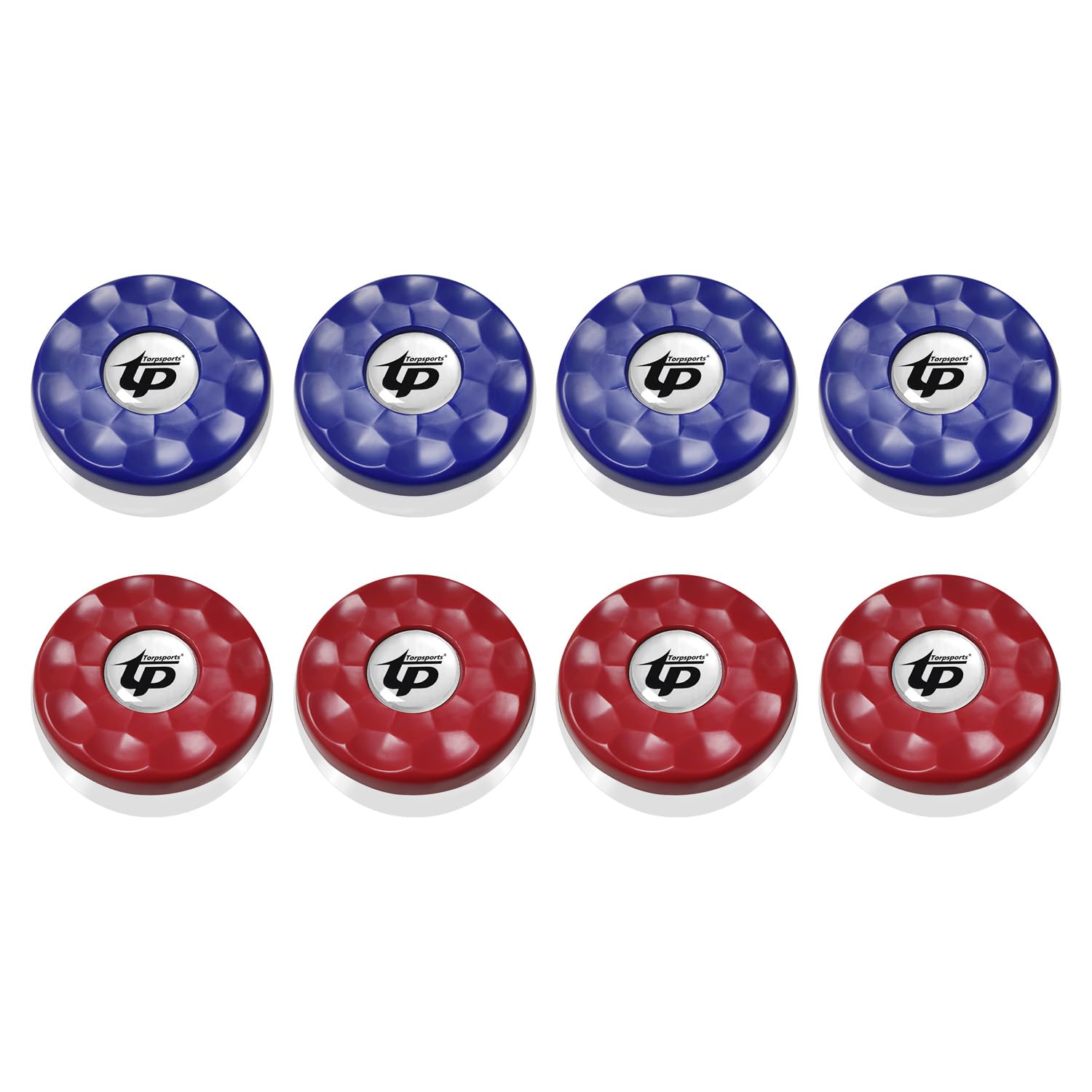 TORPSPORTS(Dia.58mm 2-1/4'' Shuffleboard Pucks, Set of 8 Blue/Red