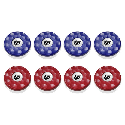 TORPSPORTS(Dia.58mm 2-1/4'' Shuffleboard Pucks, Set of 8 Blue/Red