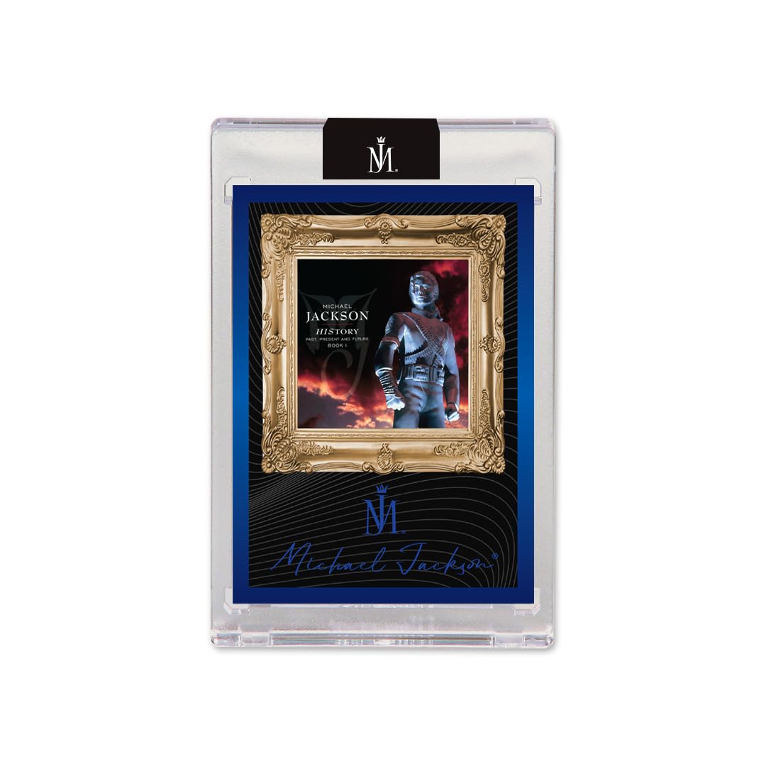 Michael Jackson Album Collection Exclusive Keepsake Trading Card Box, One Encased Serial Numbered Card Per Box, Featuring 7 Iconic Albums, Chase Gold