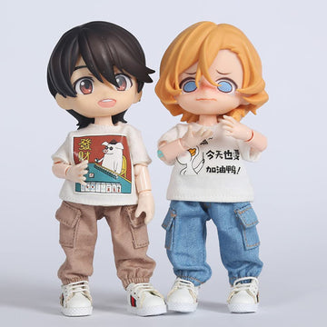 XiDonDon Dolls Costume Overalls Trousers Suitable for Ob11,Molly,GSC, 1/12bjd Dolls Clothes Doll Accessories (Blue)