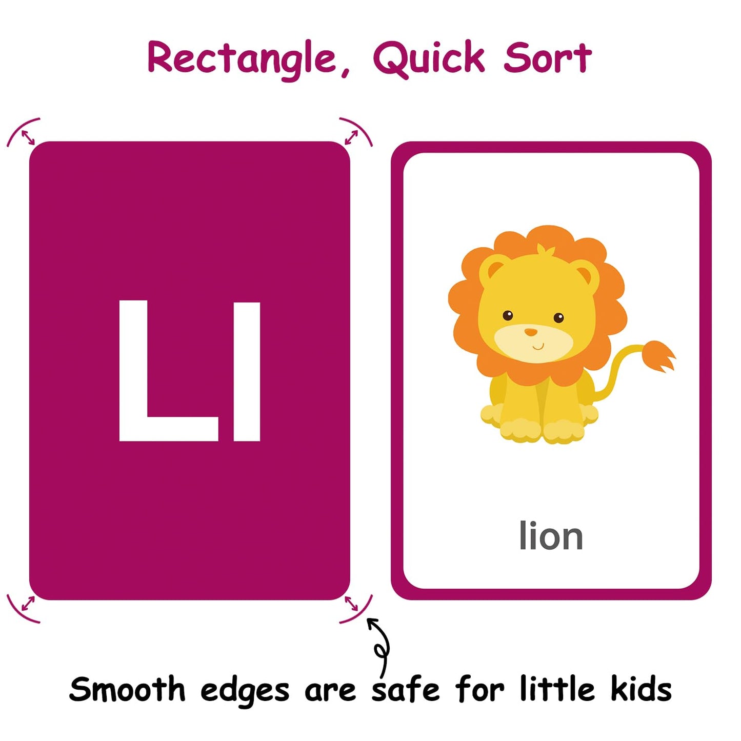 Flash Cards for Toddlers Learning - 54 Double-Sided Alphabet, Number, Color & Shape Cards - Durable Preschool Educational Toys for Kids Ages 2-5