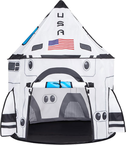 JOYIN Rocket Ship Play Tent Kids Spaceship Playhouse Tent Set Indoor Outdoor Easy Assembly Play Tent