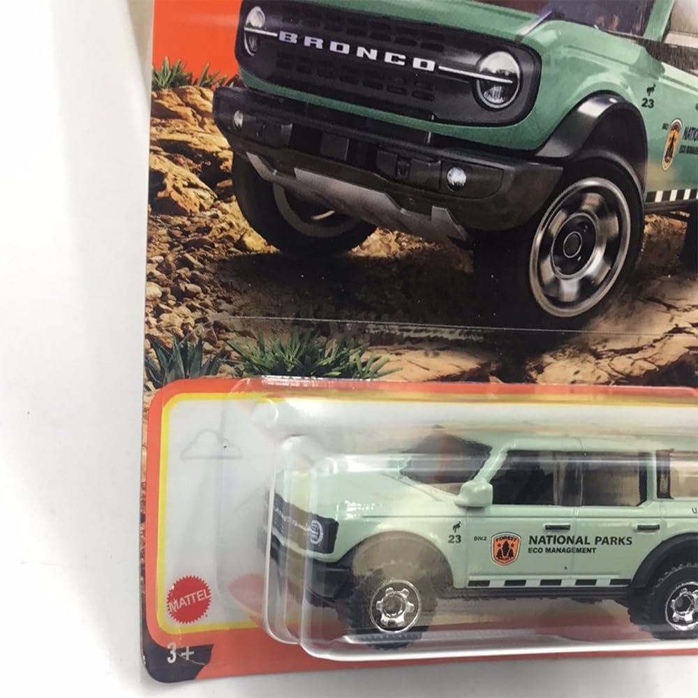 Matchbox 2021 Ford Bronco 25/100 (Mint Green) 1:64 Scale Die-Cast Metal Collectible Truck for Kids