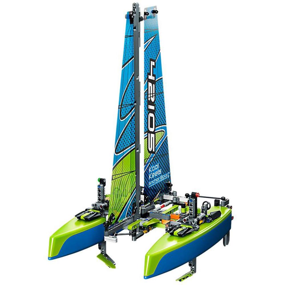 LEGO Technic Catamaran 42105 Model Sailboat Building Kit (404 Pieces)