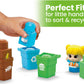 MEGA BLOKS Fisher-Price Toddler Building Blocks, Green Town Sort & Recycle Squad with 15 Pieces, 2 Figures, Toy Gift Ideas for Kids