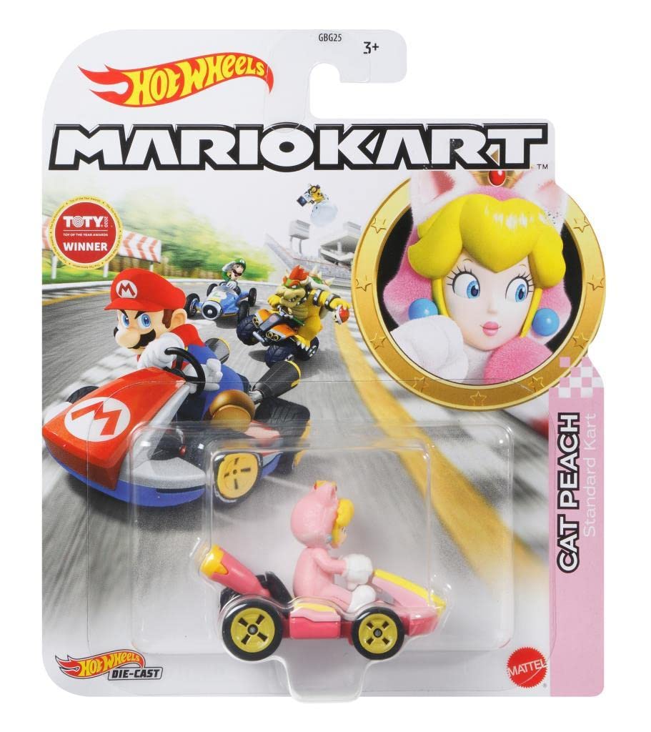 Hot Wheels Cat Peach Mario Kart