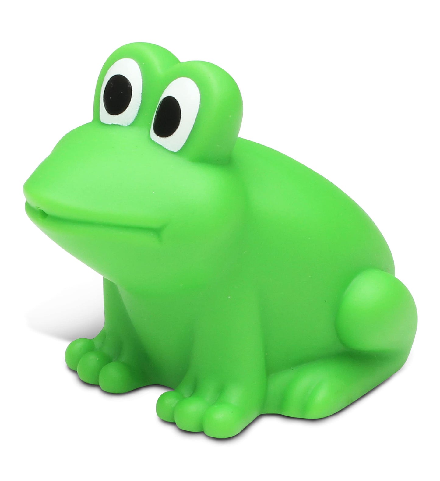 DolliBu Frog Bath Buddy Squirter - Floating Green Frog Rubber Bath Toy, Fun Water Squirting Bathtime Play for Toddlers, Cute & Soft Animal Toy