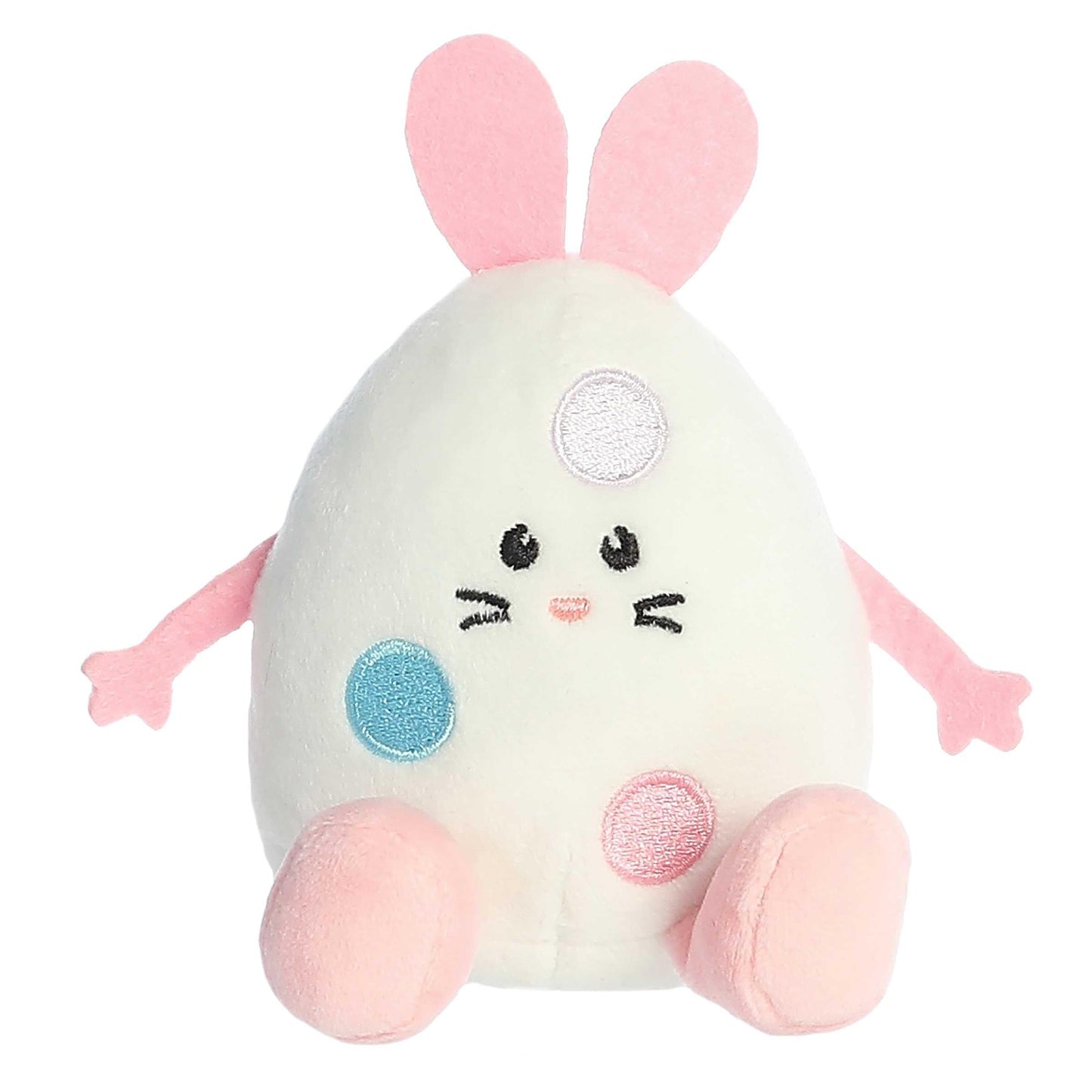Aurora® Punny Eggspressions™ Easter Egg Stuffed Animal - Humorous Wordplay - Playful Expression - Pink 3.5 Inches