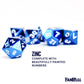 FanRoll 16mm Metal Polyhedral DND Dice Set: Blue, Role Playing Game Dice for Dungeons and Dragons