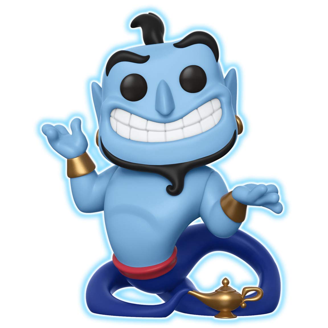 Genie with Lamp [Glow-in-Dark] (Specialty Series): Fun ko Pop! Vinyl Figure & 1 Compatible Graphic Protector Bundle (476-35759 - B)