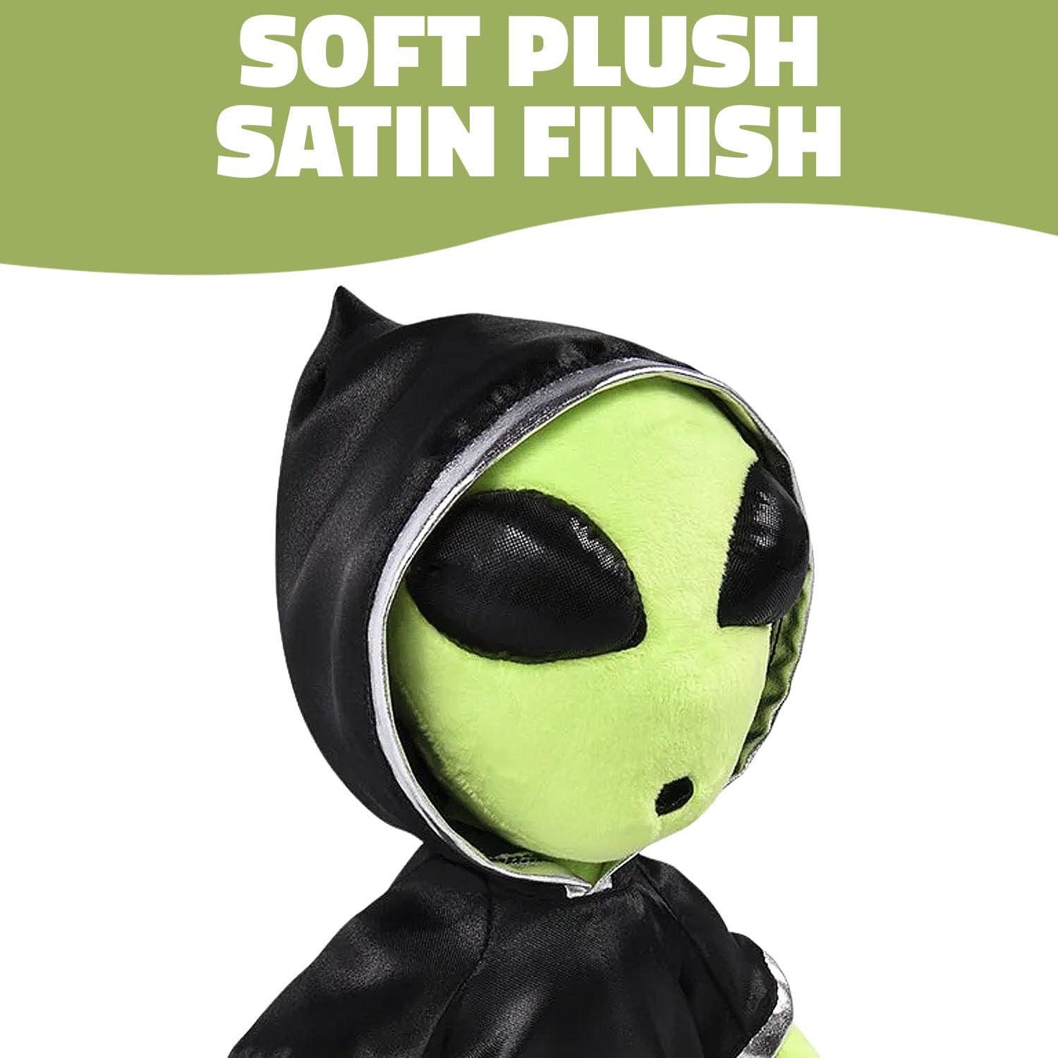 Rhode Island Novelty 12" Alien in Cloak Includes 1 Stuffed Animal