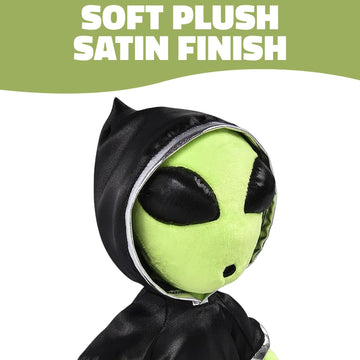 Rhode Island Novelty 12" Alien in Cloak Includes 1 Stuffed Animal