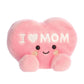 Aurora Adorable Palm Pals I Love Mom Heart Stuffed Animal - Fun Collectible Plush For Mothers - A Gift of Affection to Express Love - Pink 5 Inches