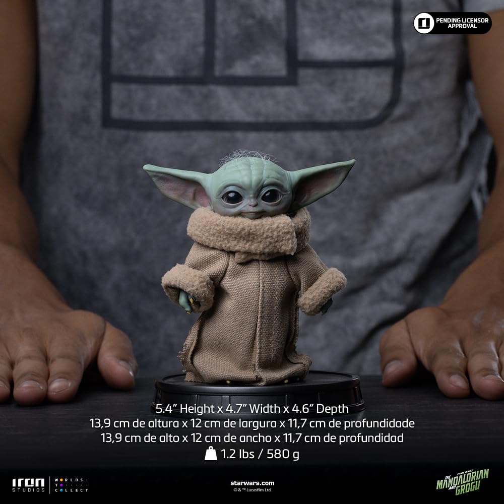 Iron Studios Collectible Statue Grogu Always Curious Movie Grogu Collection Multicolor Polystone Resin 13,9cm 5.4 Inches