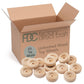 Unfinished Wood Wheels by Factory Direct Craft - Pack of 20 Mini Wooden Wheels for DIY Woodworker Crafts Model Cars Trains (Size: 2-1/2 inch Diameter)
