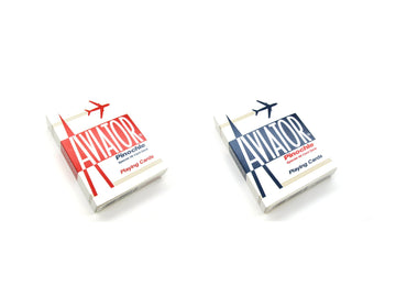 Aviator Pinochle Playing Cards - 1 Sealed Red Deck and 1 Sealed Blue Deck